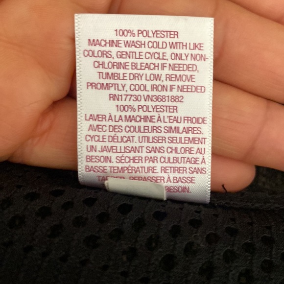 Merona Black Perforated Cover Up Size M - Picture 4 of 4